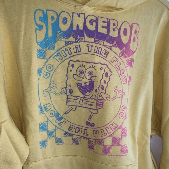 New SpongeBob SquarePants Go With‎ The Flow Old Navy Hoodie For Adults Size XL - Picture 4 of 8